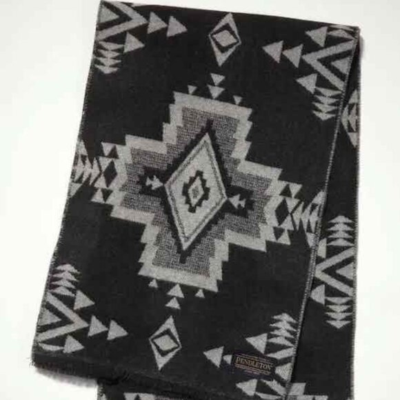 Pendleton Pure Wool Jacquard Scarf - Rock Point NWT 76x12 Great Christmas Gift! - Picture 1 of 5